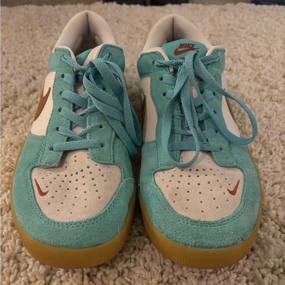 Nike SB Force 58Skate Shoes in Blue Frost Russet & Gum Sneakers Size 11 - Picture 4 of 7